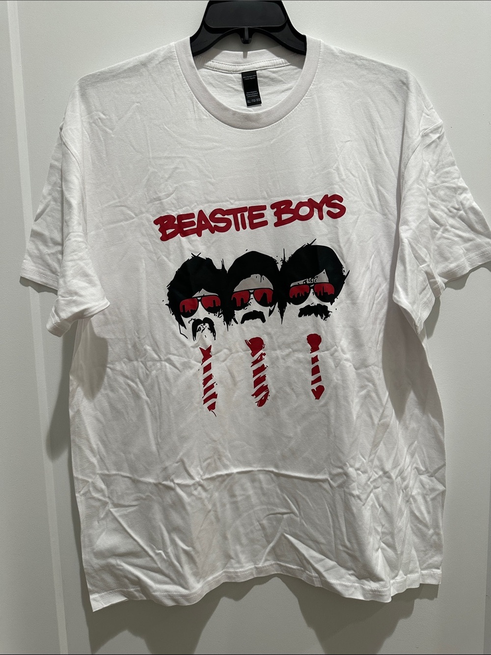 Beastie Boys White Graphic Tee - Red & Black Print
